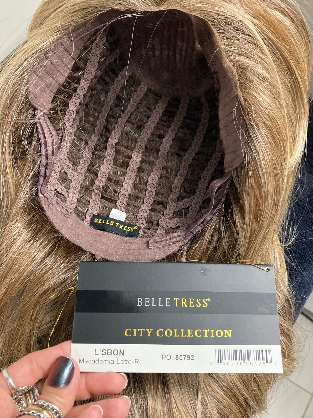 Belle Tress Lisbon in macadamia Latte -R monofilament part brand new in box - Picture 6 of 15